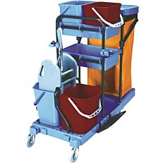 Καρότσι καθαρισμού με 2 κουβάδες και πρέσα