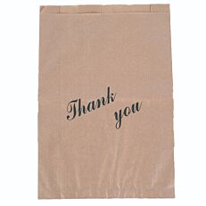 Χαρτοσακούλες κραφτ "Thank you" 37x25,5cm (5kg)