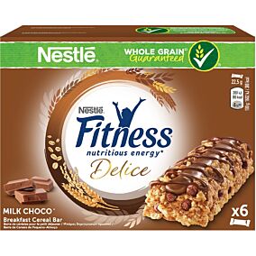 Μπάρα δημητριακών FITNESS Delice σοκολάτα γάλακτος (6x22,5g)