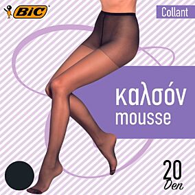 BIC καλσόν Collant Mousse 20D Black Off 3-4