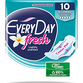 Σερβιέτες EVERYDAY Ultra Normal Plus Fresh με φτερά (10τεμ.)