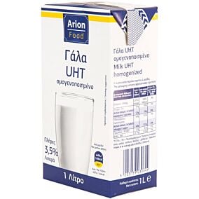 Γάλα ARION FOOD μακράς διαρκείας πλήρες 3,5% λιπαρά (1lt)
