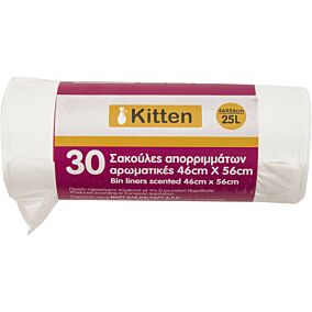 Σακούλες απορριμμάτων KITTEN αρωματικές 46x56cm (30τεμ.)