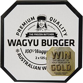 Μπιφτέκι THE FROZEN BUTCHER βόειο wagyu κατεψυγμένο (2x125g)