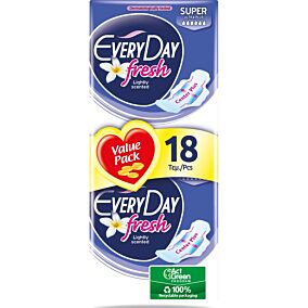 Σερβιέτες EVERYDAY Ultra Super Plus με φτερά (18τεμ.)