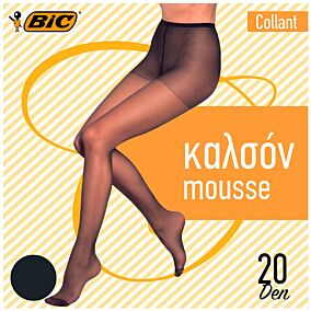 BIC καλσόν Collant Mousse 20D Graphite 1-2
