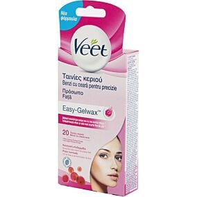 Αποτριχωτικές ταινίες VEET προσώπου, με κρύο κερί (20τεμ.)