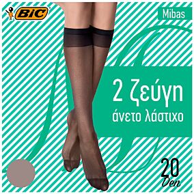 BIC καλσόν Mibas 20D Mouse Pearl 2τεμ.