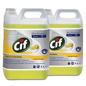 Καθαριστικό CIF professional fresh για το πάτωμα με άρωμα λεμόνι, υγρό (5lt)