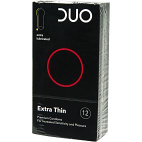 Προφυλακτικά DUO Extra Thin (πολύ λεπτά) (12τεμ.)