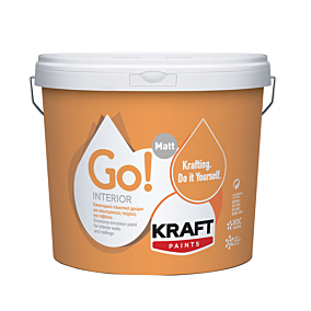 Χρώμα KRAFT Go! Interior ακρυλικό εσωτερικής χρήσης, λευκό (3lt)