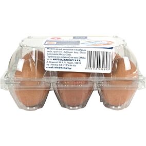 ARION FOOD  φρέσκα αυγά μικρά 6τεμ έως 53gr