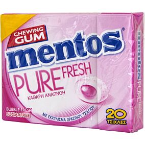 Τσίχλες MENTOS Pure Fresh slim box (33g)
