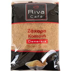 Ζάχαρη RIVA CAFÉ καστανή σε σακούλα (3kg)