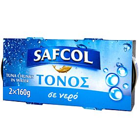 Κονσέρβα SAFCOL τόνος σε νερό (2x160g)