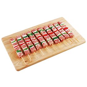 Κοτόπουλο σουβλάκι ΚΑΡΥΛΑΚΗΣ μπούτι νωπό με πιπεριά και λαρδί (3kg)