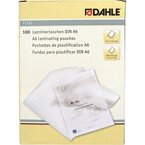 Φύλλα πλαστικοποίησης DAHLE A6,125 mic,100 φύλλα