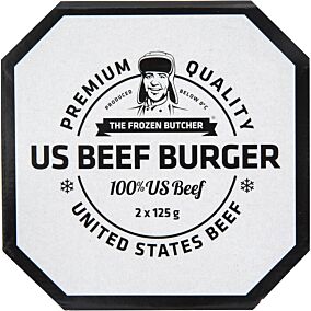 Μπιφτέκι THE FROZEN BUTCHER βόειο κατεψυγμένο Η.Π.Α (2x125g)