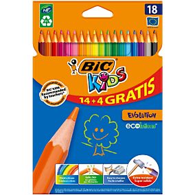 Ξυλομπογιές BIC kids (18τεμ.)