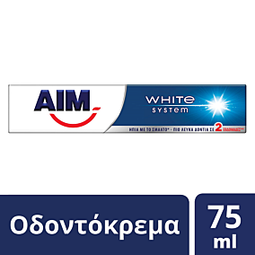 Οδοντόκρεμα AIM White System (75ml)