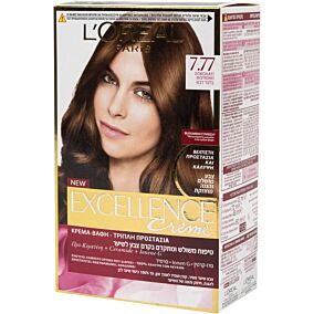 Βαφή μαλλιών L'OREAL excellence σοκολατί no.7.77