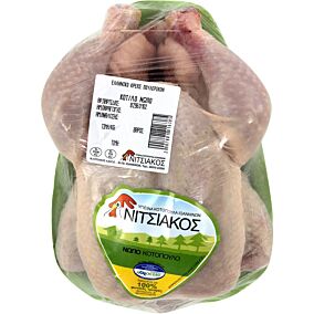 Κοτόπουλο ΝΙΤΣΙΑΚΟΣ ολόκληρο νωπό συσκευασμένο εγχώριο (~1,5kg)