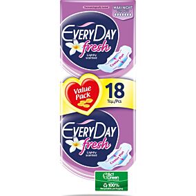 Σερβιέτες EVERYDAY Ultra Plus Maxi Night με φτερά (18τεμ.)