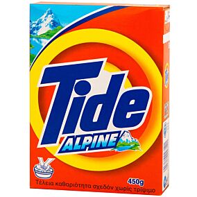TIDE Alpine απορρυπαντικό  για πλύσιμο στο χέρι, σε σκόνη 450g