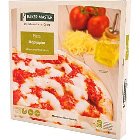 Πίτσα BAKER MASTER μαργαρίτα με μοτσαρέλα και σάλτσα ντομάτας (415g)
