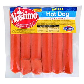 Λουκάνικα ΠΑΣΣΙΑΣ Nostimo mini hot dog (500g)