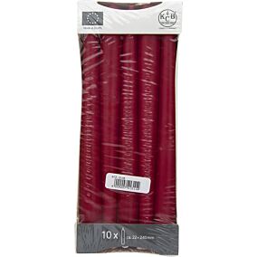 Κερί KCB βενέτσια μπορντό 22x240mm (10τεμ.)