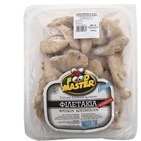 Κοτόπουλο FOODMASTER φιλετάκι σε λωρίδες προψημένο κατεψυγμένο (1,5kg)