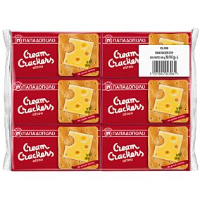 Κράκερ ΠΑΠΑΔΟΠΟΥΛΟΥ cream crackers σίτου (6x140g)