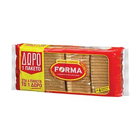 Φρυγανιές FORMA σίτου 3+1 ΔΩΡΟ (4x125g)