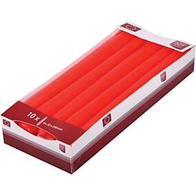 Κερί KCB βενέτσια κόκκινα 22x240mm (10τεμ.)