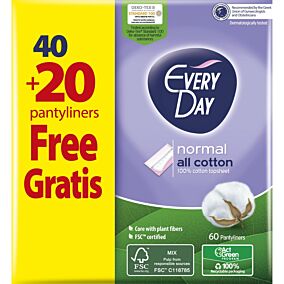 Σερβιετάκια EVERYDAY Normal All Cotton (60τεμ.)