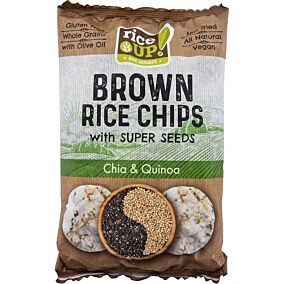 Ρυζογκοφρέτα RICE UP Chips ολικής άλεσης κινόα και chia (60g)