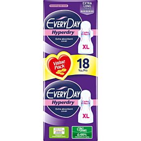 Σερβιέτες EVERYDAY hyperdry ultra plus extra long (18τεμ.)