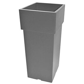 Γλάστρα LINEA 582 γκρι στάχτης 27x27x50
