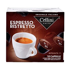 Καφές CELLINI Dolce gusto espresso ristretto σε κάψουλες 10τεμ. (75g)