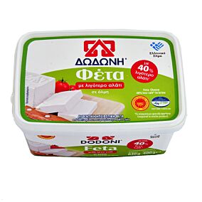 Τυρί ΔΩΔΩΝΗ φέτα με 40% λιγότερο αλάτι (400g)