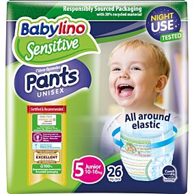Πάνες BABYLINO Unisex No.5, (26τεμ.)