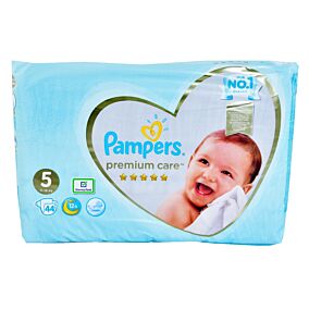 Πάνες PAMPERS premium care No.5 Jumbo (44τεμ.)