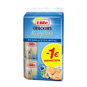 Κράκερ ELITE με φέτα και ρίγανη -1€ (3x105g)