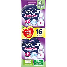 Σερβιέτες EVERYDAY double dry xl (16τεμ.)