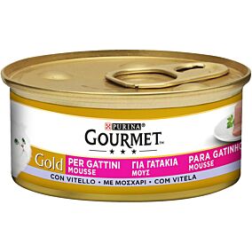Τροφή GOURMET κονσέρβα γάτας Gold Melt Heart με μοσχάρι (4x85g)