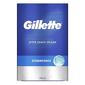 Aftershave GILLETTE Blue Storm Splash (100ml)