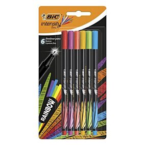 BIC μαρκαδόρος γραφής Intensity Fine Rainbow 6τεμ.