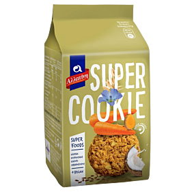 ΑΛΛΑΤΙΝΗ μπισκότο Super Cookie με κουρκουμά, καρύδα και καρότο 180g