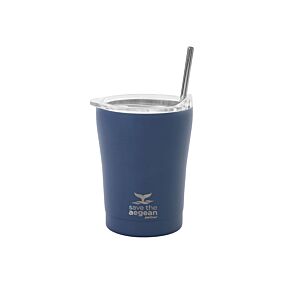 ESTIA κύπελλο καφέ "Save The Aegean" μπλέ Denim 350ml